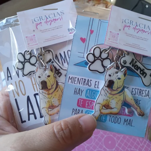Llaveros mascotas personalizados