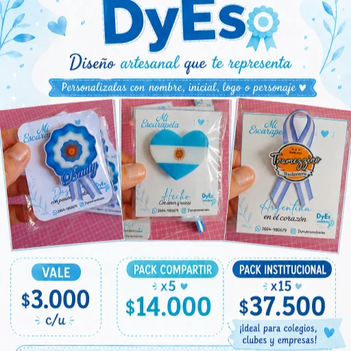 Escarapelas personalizadas