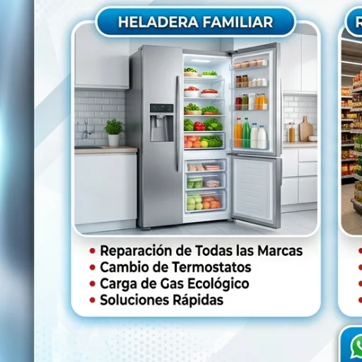 Reparación de heladeras familiares