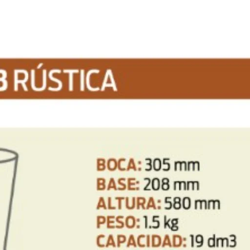 Maceta Rotomoldeada Cono N°58