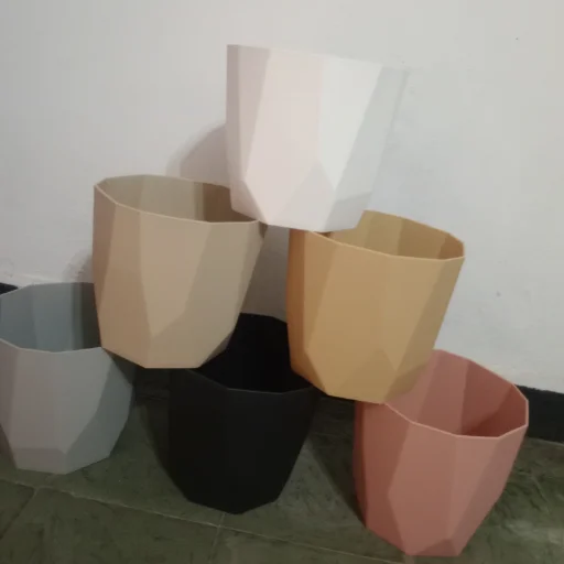 Maceta Facetada N°16