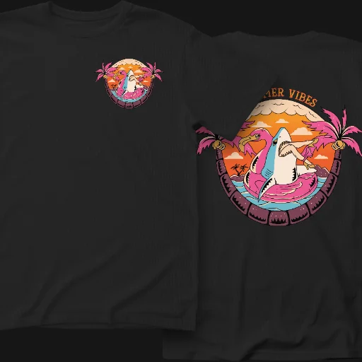 Remera algodon SUMMER VIBES unisex