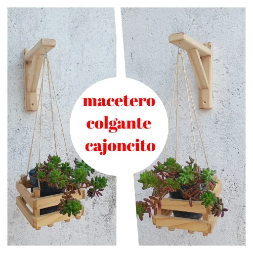 Macetero Colgante con Cajoncito