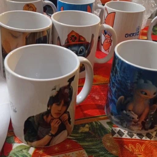 Taza cerámica de primera calidad sublimada