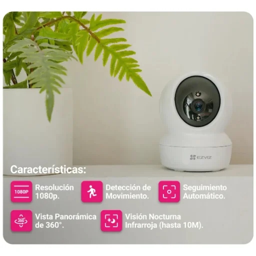 Cámara de seguridad Domo 360° Motorizada Audio Full HD