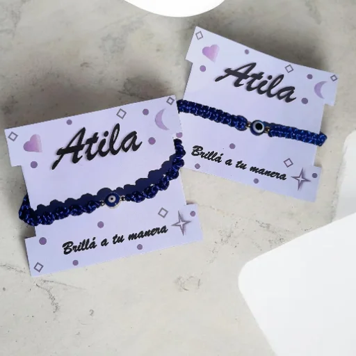 Pulseras ojo turco azul