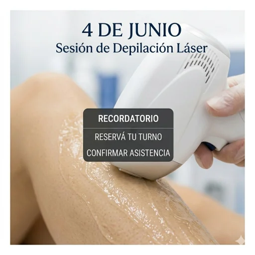 4 de junio – Sesión de Depilación Láser