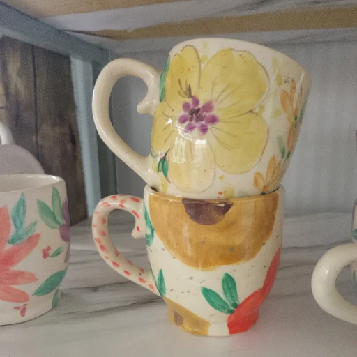Taza modelo margarita 🌼