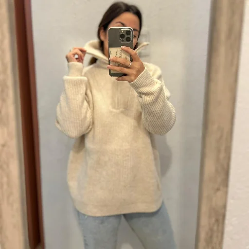 SWEATER CIERRE PUNTO INGLES