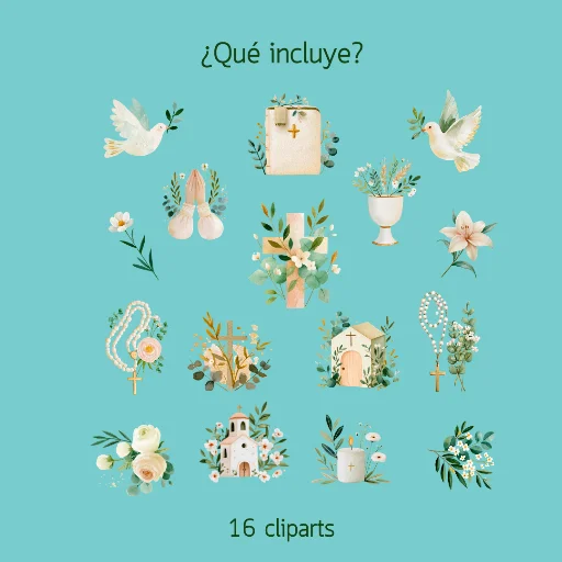 Kit Digital Cliparts Espíritu Santo - imagen 2