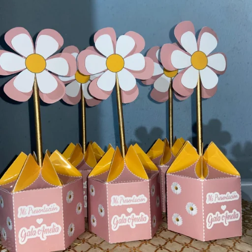 CENTRO DE MESA CUMPLEAÑOS/EVENTOS/BAUTISMO/BABY SHOWER - imagen 8