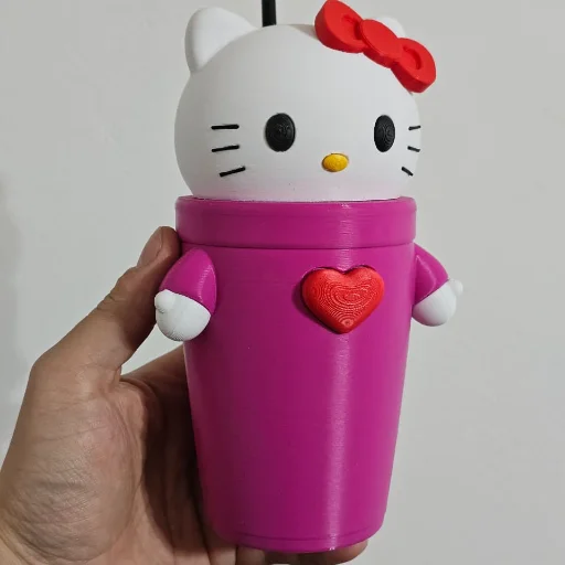 VASO KITTY 3D