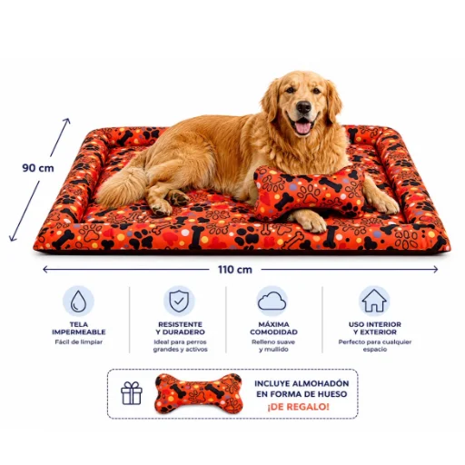 Colchon para mascota XL Naranja