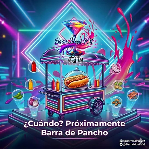 Barra de bebidas y comida