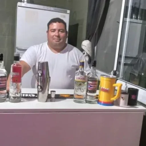 Barra de bebidas y comida