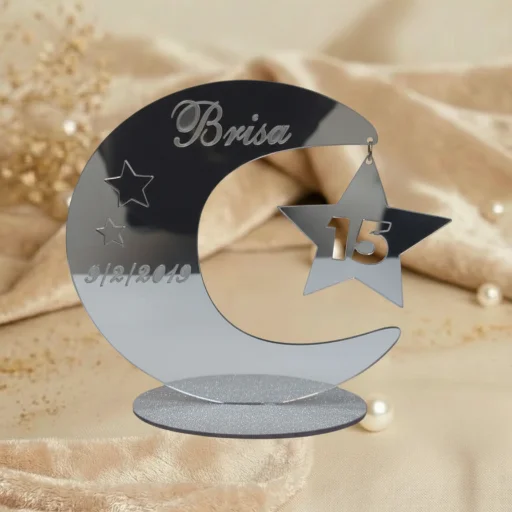 SOUVENIRS LUNA CON ESTRELLA COLGANTE