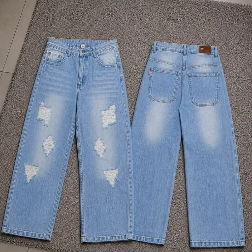 jeans baggy celeste con roturas