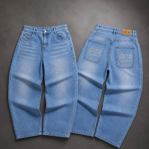 jeans baggy bordado "STREET"