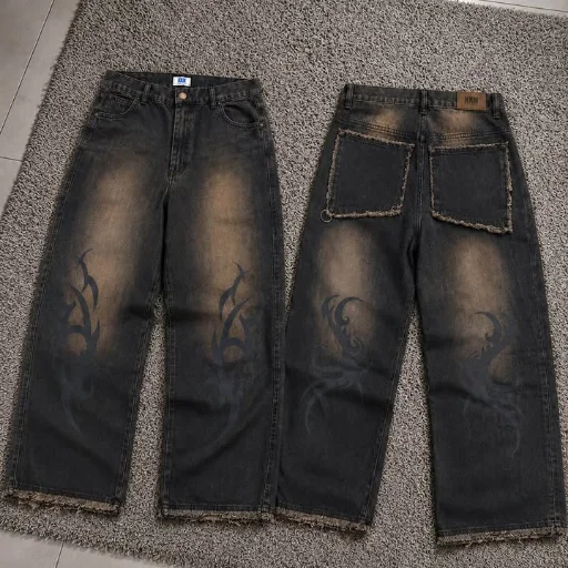 jeans baggy oxido