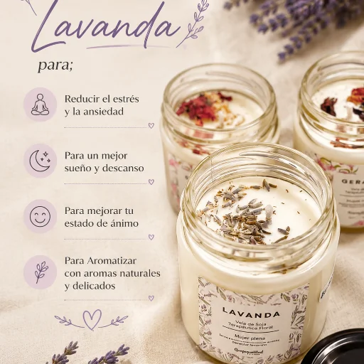 Vela Aromaterapeutica Lavanda