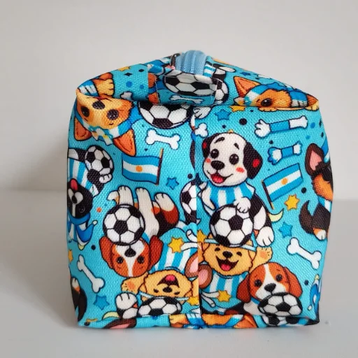 Neceser Perritos Mundialistas Argentina-Tela cordura Premium