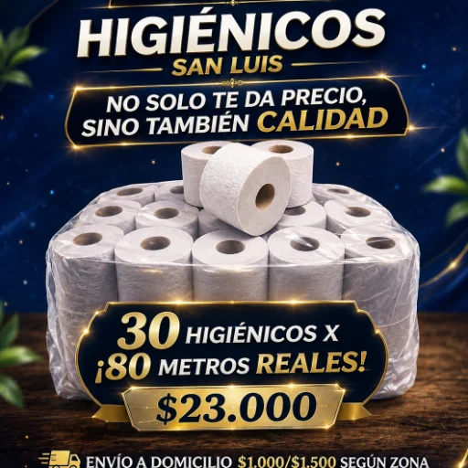 Bolsón de higiénicos x 80 mts