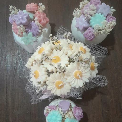 Centro de mesa velas aromáticas