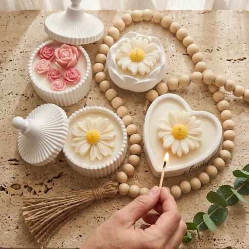 Velas aromáticas en contenedores