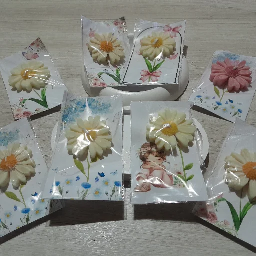 Tarjetas con velas flor