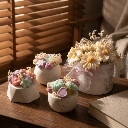 Centro de mesa velas aromáticas