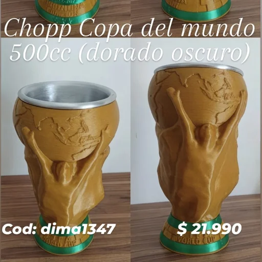 Chopp Copa del Mundo  dorado oscuro
