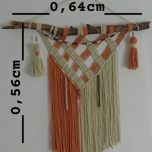 Tapiz en macramé