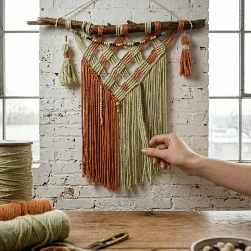 Tapiz en macramé