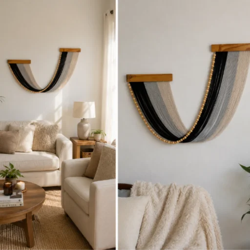 Mural en macramé