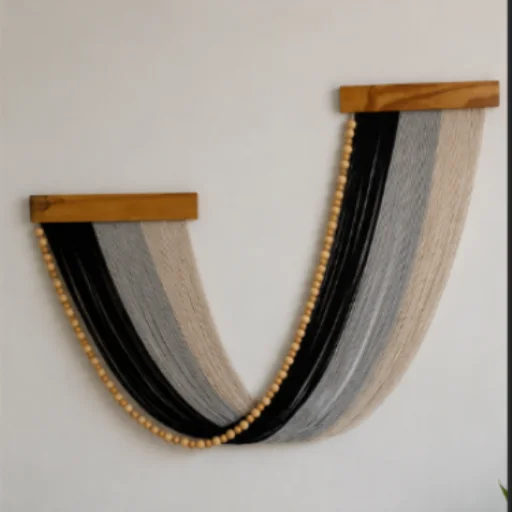 Mural en macramé
