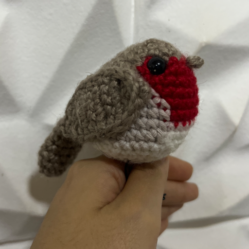 Pajarito decoración amigurumi