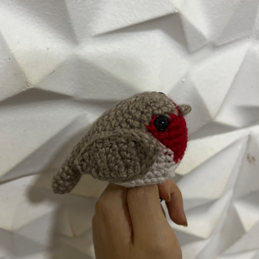 Pajarito decoración amigurumi