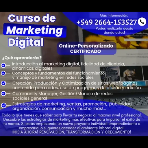 Curso Marketing Digital Profesional completo personalizado (certificado)