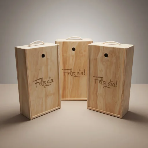 Caja para dos botellas de vino personalizada - imagen 3