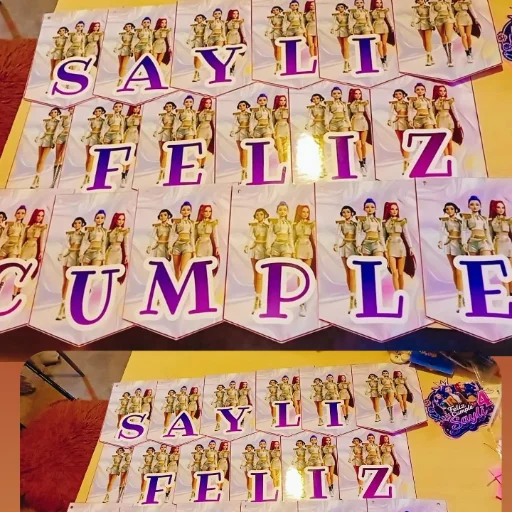 Banderin Feliz Cumpleaños + Nombre