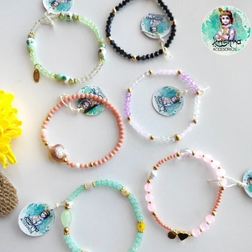 Pulseras elásticas Cristal de vidrio N°3 - imagen 2