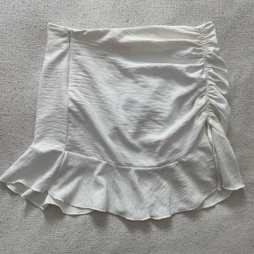 Pollera White Volados