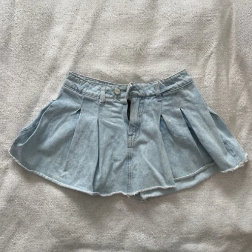 Pollera Denim Pleats