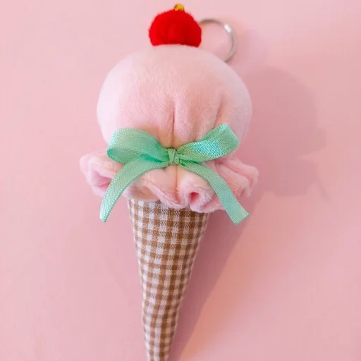 Llavero Helado + Par de mini scrunchies de regalo - imagen 4