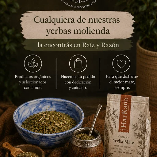 YERBA ORGANICA   1 Kg Molienda Fina - imagen 6