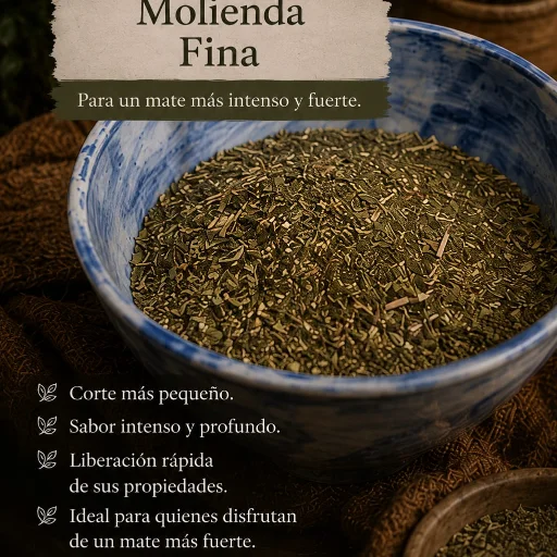 YERBA ORGANICA   1 Kg Molienda Fina - imagen 4