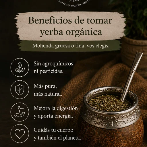 YERBA ORGANICA   1 Kg Molienda Gruesa - imagen 5