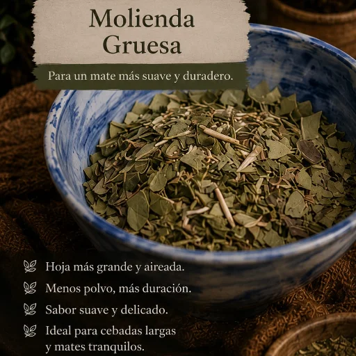YERBA ORGANICA   1 Kg Molienda Gruesa