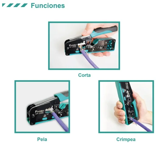 Pinza Crimpeadora Profesional RJ45 - imagen 2