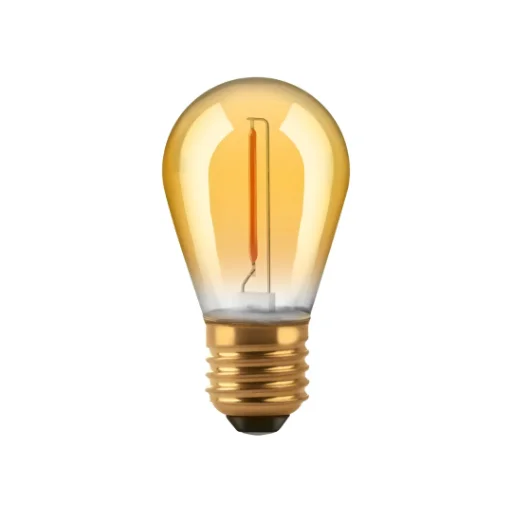 Lámpara LED Vintage Gota S14 Filamento 1W E27 Golden / Ámbar - imagen 2